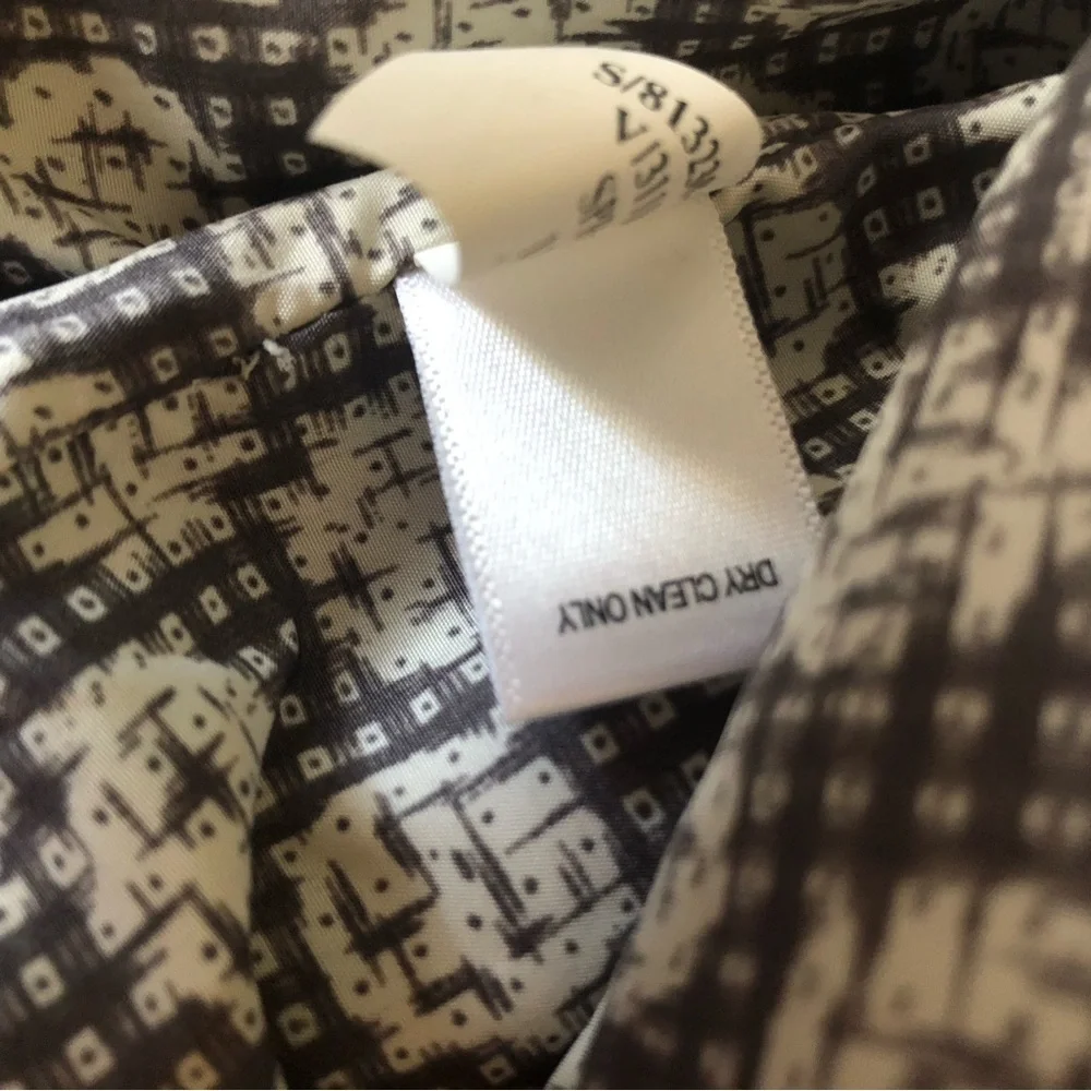 Banana Republic Peplum Military Blazer Gray Wool and Cotton Blend Women's Size 8 - Picture 14 of 16